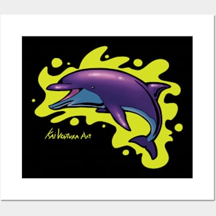 Rad Colorful Dolphin Color variant C Posters and Art